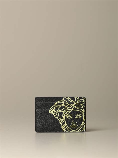 versace wallet men|Versace men's wallets card holder.